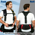 Tool Belt Suspenders Work Belt Suspenders for Men Big and Tall Construction Bag Suspenders Padded Work Belt Suspenders.