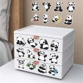 Cute panda pack of 30  INS stickers Aesthetic sketchbooks PVC Laptop Diary Decoration scrapbooking School stationery supply for kids 4 stickers extra. 