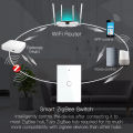 LiwoKit ZigBee 1/2/3/4 Gang Wall Touch Smart Light Switch With Neutral/No Neutral Smart Life/Tuya compatible Alexa lightify. 