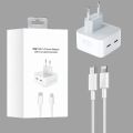 IPHONE Original 50W USB-C+C Power Adapter USB C to Lightning Cable. 