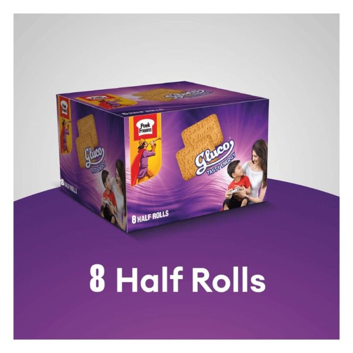 peek freans gluco biscuit (8half roll pack)