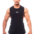Gym Fitness Running Vests Cotton Breathable Side Slits Tank Tops Mens Bodybuilding Muscle Sleeveless Singlets Workout Shirts. 