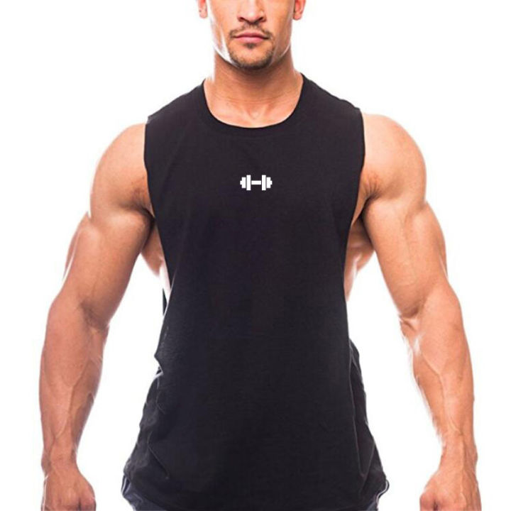 Gym%20Fitness%20Running%20Vests%20Cotton%20Breathable%20Side%20Slits%20Tank%20Tops%20Mens%20Bodybuilding%20Muscle%20Sleeveless%20Singlets%20Workout%20Shirts%20-%20Image%203