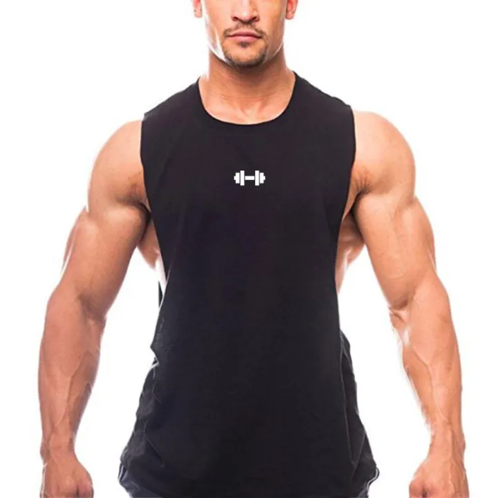 Gym%20Fitness%20Running%20Vests%20Cotton%20Breathable%20Side%20Slits%20Tank%20Tops%20Mens%20Bodybuilding%20Muscle%20Sleeveless%20Singlets%20Workout%20Shirts%20-%20Image%203