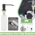 1Pc 350/500ml Sink Liquid Soap Dispenser Pump Kitchen Stainless Steel Hand Pressure Soap Dispenser Bottle Mount Accessories. 