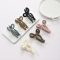 Ponytail Bow Big Hair Claw Crab Hair Accessories Ladies Solid Color Gradient Color Acrylic Bow Hairpin Hairpin Girl Headband. 