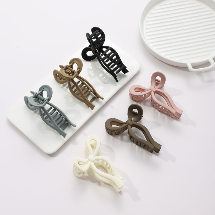 Ponytail%20Bow%20Big%20Hair%20Claw%20Crab%20Hair%20Accessories%20Ladies%20Solid%20Color%20Gradient%20Color%20Acrylic%20Bow%20Hairpin%20Hairpin%20Girl%20Headband%20-%20Image%205