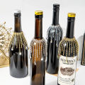 Crystal Fringe Bottle Cover, for Wedding, Birthday, Valentine's Day, Party Table Centerpieces, with Champagne, Sherry, Port Wine Bottle. 