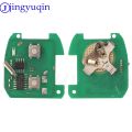 JYQ 2 Buttons Remote Head Car Key 315Mhz 433.92Mhz 447 MHZ 4D60 Chip For Ssangyong Actyon Kyron Actio Rexton Aoto Fob Control. 
