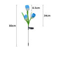 Solar LED Light Outdoor Tulip Rose Flower Lamp Landscape Garden Decor Lawn Lamp Waterproof Garden Lights Outdoor Solar Lights. 