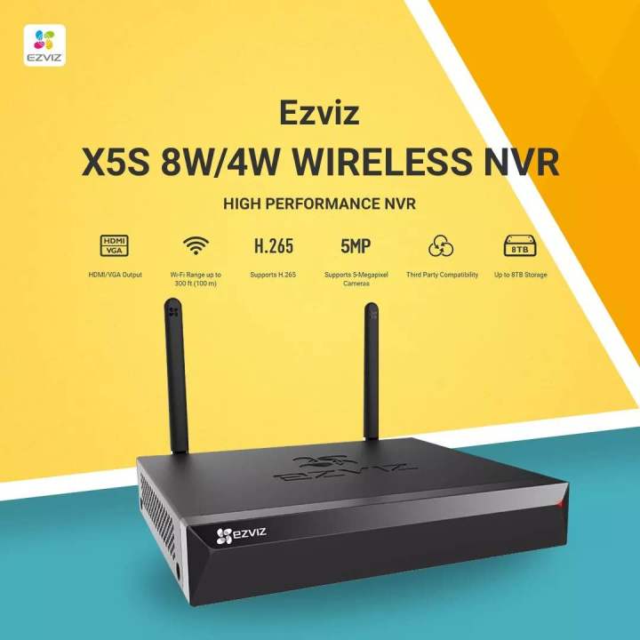 EZVIZ X5S wireless NVR 8/4 chanel | 2 Yr warrenty