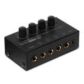 Top Deals 4 Channels Mini O Stereo Headphone Amplifier HA400 Ultra-Compact Audio Amplifier With Power Adapter EU US Plug Adapter.