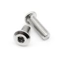 M2 M2.5 M3 M4 M5 M6 M8 Large Flat Hex Hexagon Socket Allen Head Connect Joint Bolt Furniture Rivet Screw 304 A2 Stainless Steel. 