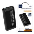 SENDEM 22.5W 20000mah SUPER FAST CHARGING PD LED DISPLAY POWERBANK PH82 WHITE/BLACK. 