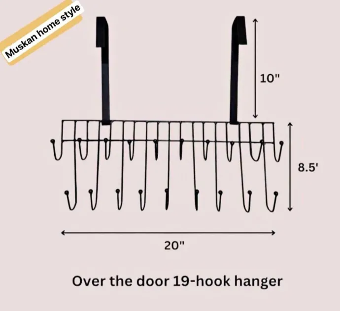 Magic%20Door%20Hanger%2019%20Hooks%202%20Step%20space%20saver%20door%20cloth%20hook%20hanger%20Metal%20pant%20hanger%20-%20Image%203