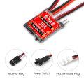 RCXAZ Miniature ESC 30A Mini Brush ESC 2S 4~8v for DIY Mini 1/16 1/18 1/24 RC Car Boat Fuel Tank with Brake. 