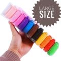 Premium Air Dry Clay Set – 12 Pcs Large Size | Soft & Non-Toxic Modeling Clay for Kids & Art Craft.