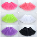 Girl Elastic Ballet Dancewear Tutus Mini Skirt For Birthday Party Dance 3 Layer Tulle Tutu Skirt for Kids Princess 2-8Y Girls. 