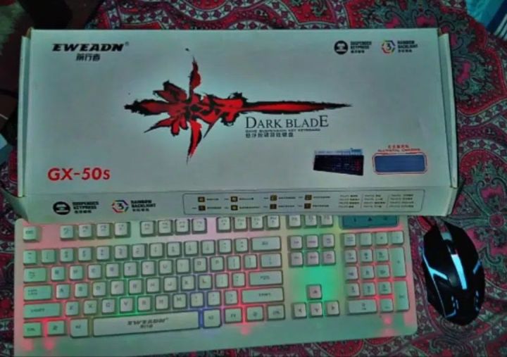 rgb 3 key mechanical keyboard with mouse