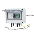 PVMC 1 in 1 out DC 600V Solar photovoltaic PV Combiner Box  Lightning Protection 32A Fuse MCB SPD Waterproof IP65 Distribution. 