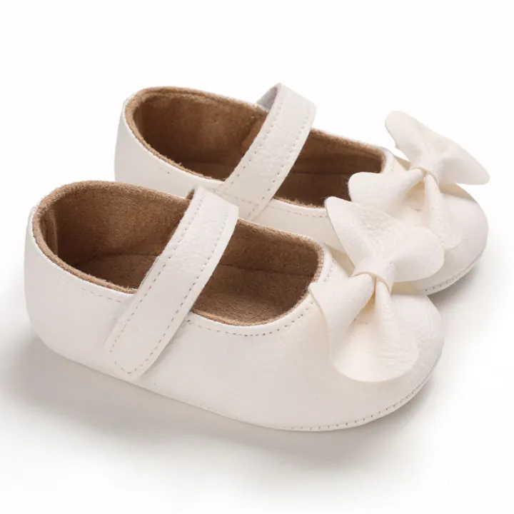 Solid%20color%20PU%20leather%20girl%20princess%20bow%20flat%20shoes%20with%20anti%20slip%20%20sole%20walking%200-18M%20newborn%20baby%20dress%20shoes%20-%20Image%202