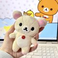 12cm Cute Rilakkuma Korilakkuma Plush Toy Cartoon Brown Beige Bear Stuffed Doll Adorable Plushies Birthday  For Girl. 