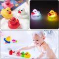 Pack of 10 Luminous Floating Rubber Ducks – Flashing Color Changing Bath Toys for Kids – Waterproof Light-Up Ducklings for Baby Bath Time, Swimming Pool & Summer Water Fun. 
