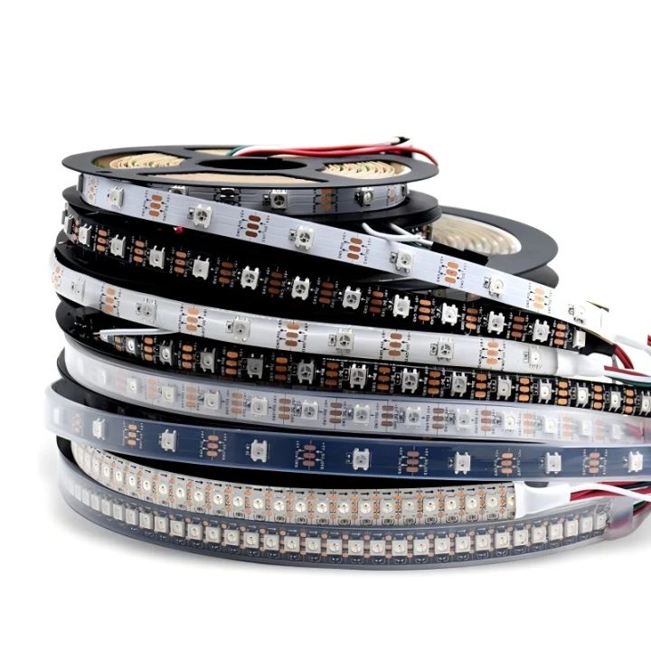WS2812B%20Smart%20IC%205050%20RGB%20LED%20Strip%20WS2812%20Individually%20Addressable%20IC%20DC5V%2030/60/144Pixels/LEDs/m%20IP30/IP65/IP67%20RGB%20Tape%20Light%20-%20Image%208