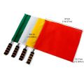 Professional Referee Flags - Waterproof Linesman Flags W/ Anti-Slip Grip for Football Rugby & Sports Matches (500D Polyester).