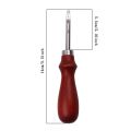 1pc Leather Edge Beveler Skiving Beveling Knife Cutting Hand Craft Tool with Wood Handle DIY Tools. 