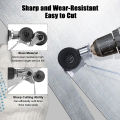 Electric Drill Plate Cutter Attachment Double Headed Free Cutting Tools Iron Metal Sheet Cutter Plate Punch Scissors. 