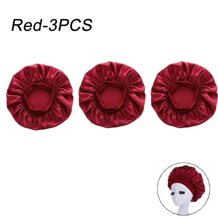 New%20Women's%20Satin%20Solid%20Wide-brimmed%20Sleeping%20Hat%20Unisex%20Head%20Wrap%20Elastic%20Band%20Cap%20Hair%20Care%20Bonnet%20Night%20Hat%20bonnet%20de%20nuit%20-%20Image%207