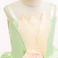2024 Fancy Princess and Frog Story Cosplay Kid Princess Ball Gown off Shoulder Tiana Deluxe Royal Frock Girls Prom Party Costume. 