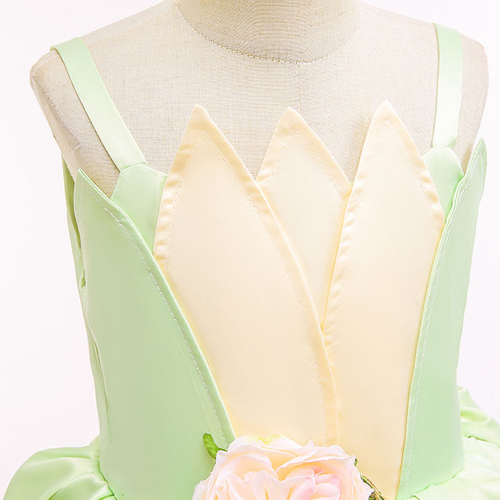 2024%20Fancy%20Princess%20and%20Frog%20Story%20Cosplay%20Kid%20Princess%20Ball%20Gown%20off%20Shoulder%20Tiana%20Deluxe%20Royal%20Frock%20Girls%20Prom%20Party%20Costume%20-%20Image%205