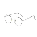 Zilead Anti Blue Light Metal Polygons Myopia Glasses Women Men Computer Myopic Optical Eyeglasses Unisex Goggle. 