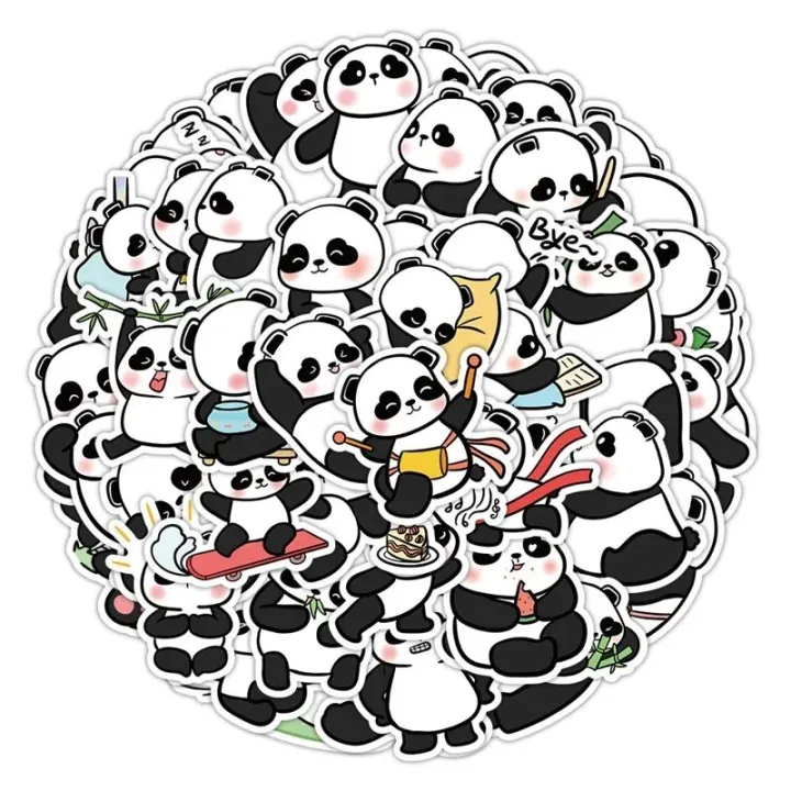 Cute%20panda%20pack%20of%2030%20%20INS%20stickers%20Aesthetic%20sketchbooks%20PVC%20Laptop%20Diary%20Decoration%20scrapbooking%20School%20stationery%20supply%20for%20kids%204%20stickers%20extra%20-%20Image%204