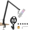 Adjustable Metal Microphone Stand for Gaming Streaming USB Condenser Mic Suspension Scissor Boom Arm for A8 A6V K688 K669 K658. 