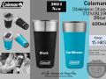 Coleman stainless steel tumbler 20oz/600ml # hot/cold stainless steel tumbler bottle opener on bottom * No box *. 