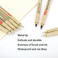 12 Tip Pigment Liner Micron Ink Marker Pen for Manga Draw Sketching Needle Pen Hook Line Pen Sketch Stationery Set Art Supplies. 