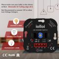 iolloi LED Dimmer Switch, Rotary Dimmer, Flush-Mounted Dimmer Switch, for Dimmable LEDs 3-150W and Halogen 3-300W, White, white. 