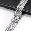 For  F91W Watch Steel for F84 F105 F108 A158 A-168 AE-1300 AE-1200  Straps Ultra-thin Metal Bracelet 18mm 20mm. 