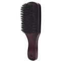 Men Beard Brush Wood Handle Boar Bristle Moustache Cleaning Brush Hairdressing Anti Static Barber Hair Styling Comb Tool. 