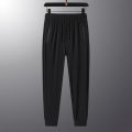 New High-quality Ice Silk Quick Drying Pants For Men's Summer Loose High Elasticity Outdoor Sports Running Fitness Leisure Pants. 