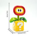 New Creative Flame Flower Building Blocks MOC DIY Potted Plant Model Desktop Decor Birthday   Carnivorous Plant. 