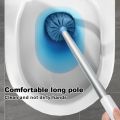 Toilet Brush Set With Holder, Wall Mounted Long Handle Toilet Brush Flexible Toilet Brush Bathroom Brush Cleaning Tools. 