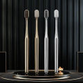 1/2/4/8Piece Toothbrush Gold Silver Toothbrush Adult Toothbrush Medium Hard Mane Elegant Shining Toothbrush. 
