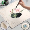 Marie's Rice Paper 10 Sheets 13 x13 in for Chinese Painting Soft Round Xuan Paper Half Raw for DIY Craft,Great for Artist,Adults. 
