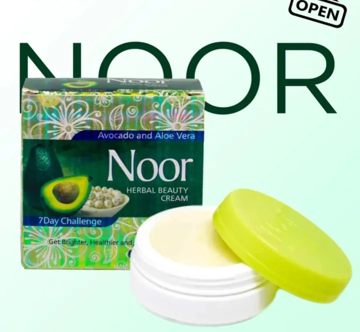 Noor Herbal Beauty Cream Avocado And Aloe Vera Face & Body Brightening Night Beauty Cream 30g