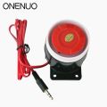 DC 12V Wired Mini Horn Siren Home Security Sound Alarm System 105dB Anti-theft Alarm Horn Wired Durable Alarm For Home Security.
