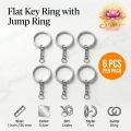 Key Rings with Chain Metal Split Rings for Crafts 25mm with 30 mm Chains Open Jump Ring.